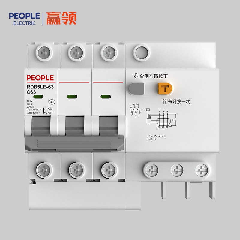 人民电器RDB5LE-63系列剩余电流动作断路器 