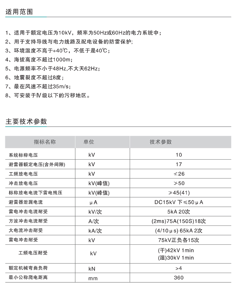 人民电器YH5CS(Z)XⅡ配电、线路两用高性能绝缘子避雷器 