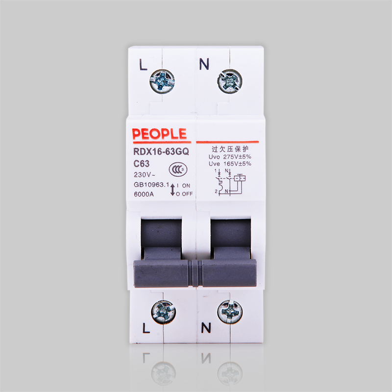 人民电器RDX16-63G 、RDX16-63GQ系列过欠压保护小型断路器 